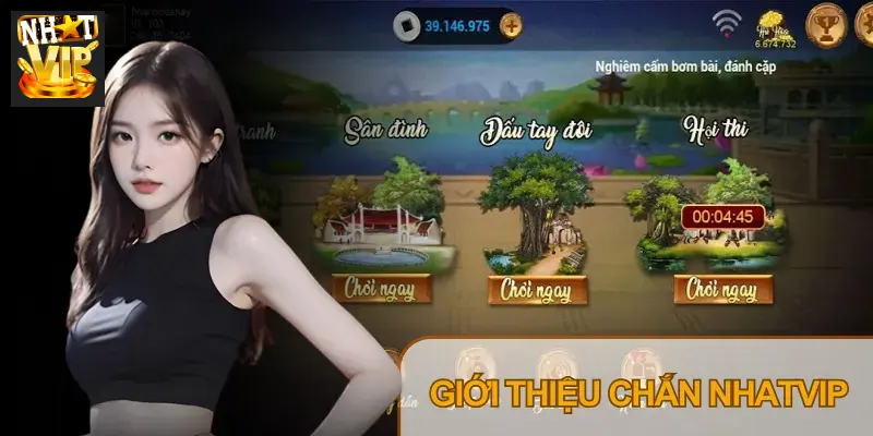 Giao diện Chắn Nhatvip mang đậm phong cách dân gian