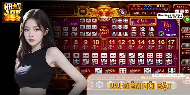 Chuỗi mã MD5 hiển thị công khai trên bàn chơi Sicbo Nhatvip