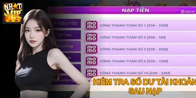 Kiểm tra lịch sử nạp tiền để phát hiện lỗi kịp thời