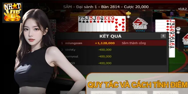 Quy tắc tính điểm và phạt thối trong Sâm Lốc Nhatvip
