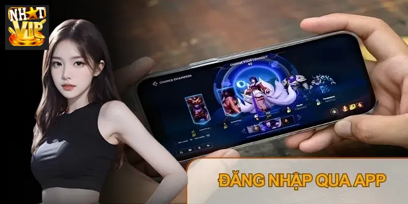 Giao diện đăng nhập trên ứng dụng điện thoại