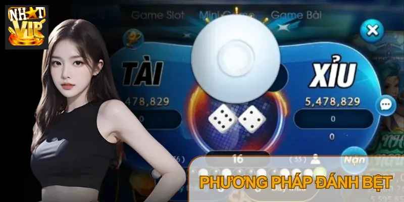Biểu đồ cầu bệt trong Tài Xỉu Nhatvip giúp người chơi dễ dàng nhận diện xu hướng