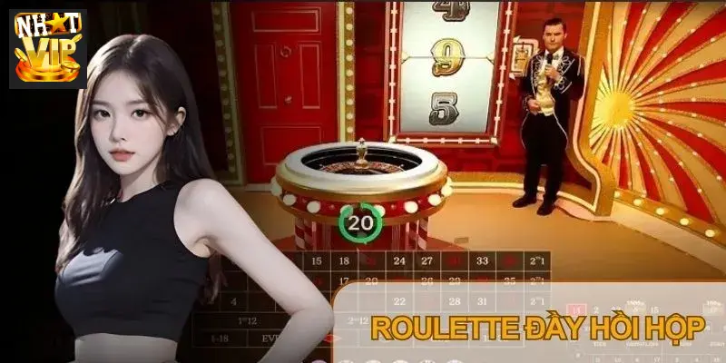 Bàn chơi Roulette trực tuyến với góc quay cận cảnh